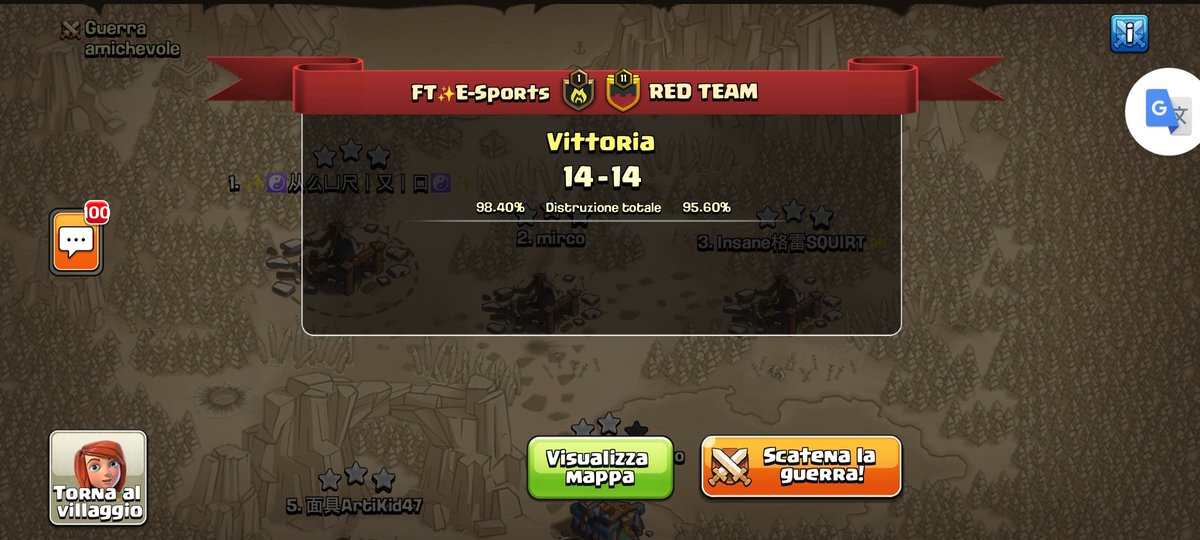 Truly a beautiful way to prepare for the arrival of th14th 🎉🔥.
 Our last war with th13 ends with an almost perfect war against a great team <a href="/TeaM99_CoC/">TeaM 99%</a>, war valid for <a href="/war_universal/">Universal War league</a> week 5
GG guys ✨💪

⭐⭐⭐
<a href="/sickside911/">Sickside4</a> 
<a href="/Marco31661357/">Marco</a> 
#MircOP
#InsaneSquirt