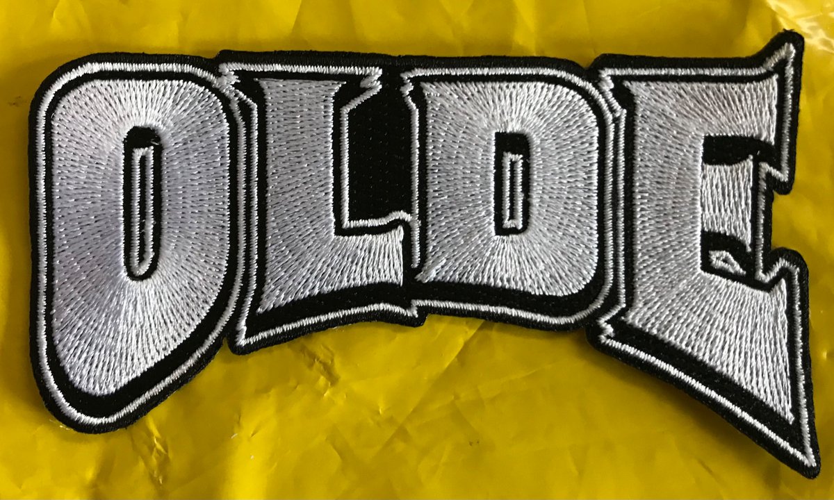 Just in! 4.5x2.5” fully embroidered patches for your battlevest or backpack. Get your Olde on. DIRECT MESSAGE SALES so holler. $11 CDN plus shipping ($2 in north Am., $3 ROW) #patches #heavymetal #battlevest #sludge #doom #crushing #hardcore #punk