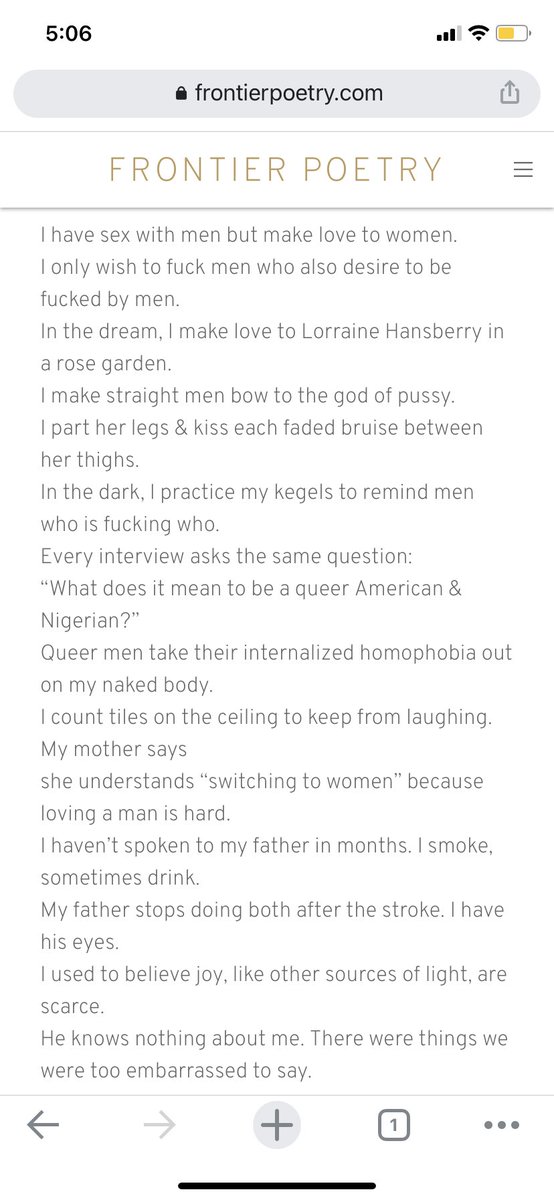 8/30: “Queer American” by  @isjonespoetry . The very first line is the most immediate, visceral articulation of desire I’ve read. It is elegant in its simplicity...and I felt it in my quivering, desirous, frightened heart.