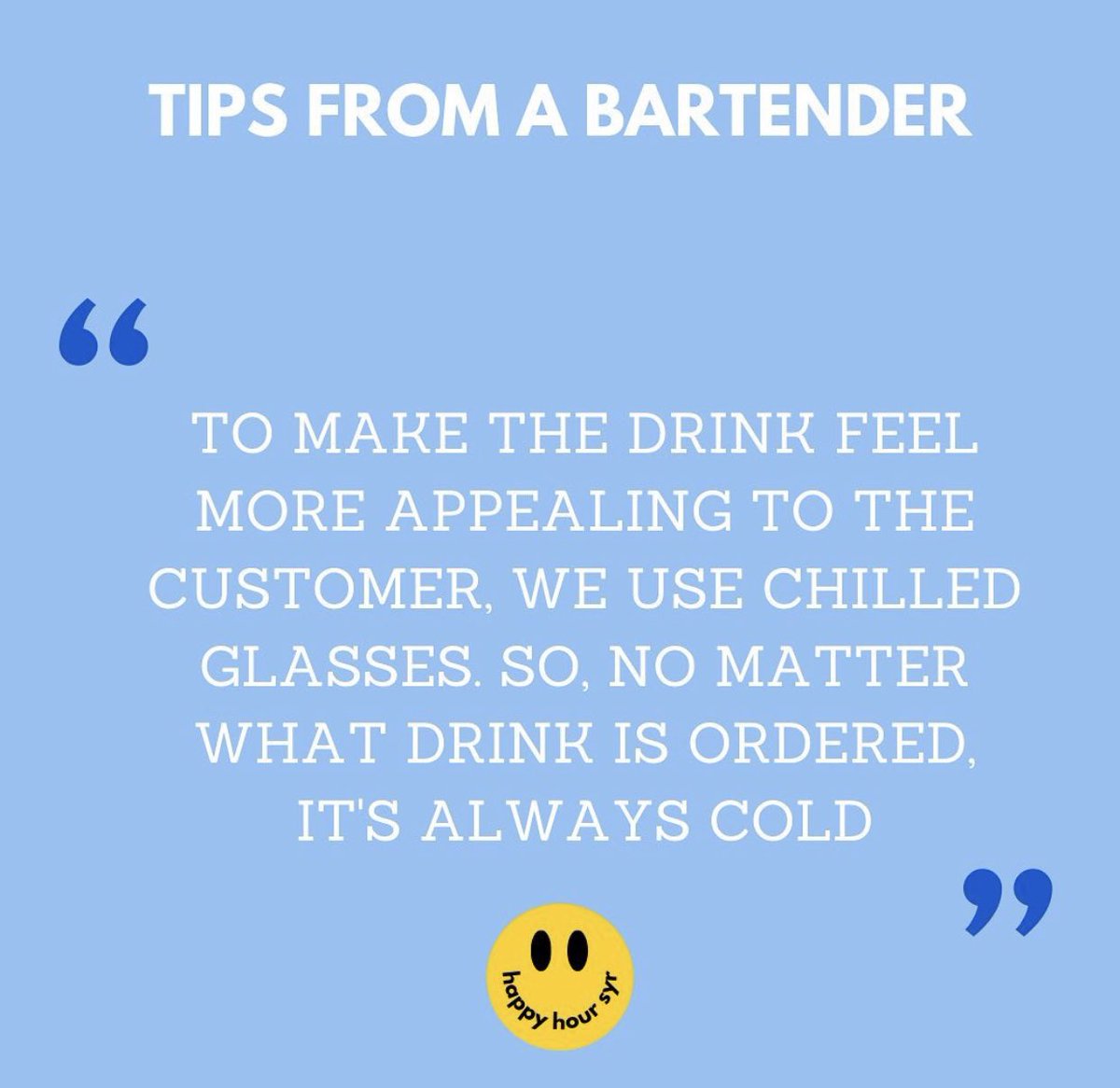 HappyHourSyr's tweet photo. It may be 80 in Syracuse but bartenders love the cold 🥶 
Check out this tip 👇👇
#happyhour #syracuse #bartender #bartendertips #happyhoursyr https://t.co/VJT4wLgBcU