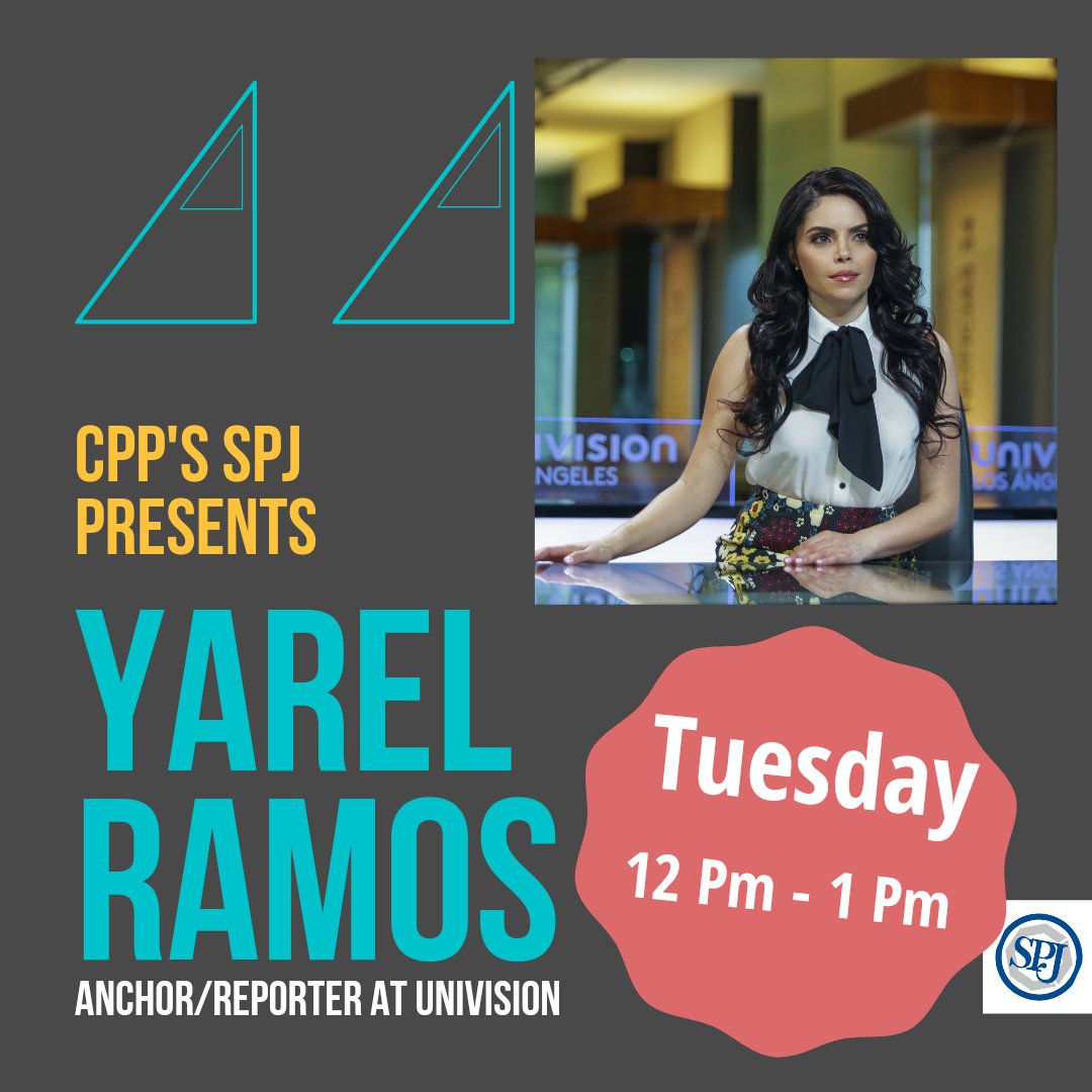 SPJxCPP's tweet image. Hey SPJ! This upcoming Tuesday Yarel Ramos is joining us to discuss her work, her experience in the industry and any questions we might have for her. Sign-up for the event at forms.gle/8BBKJZEC68jUeU….