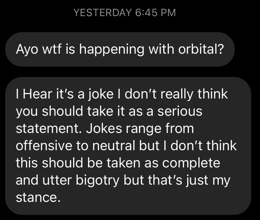 And also, DM’s sent to me that I chose to not reply to.1) I’ll repeat, it’s not jokes and you must be a twisted person to believe that’s funny.2) Not really a grudge if I’m just speaking my mind on something  Also that person “below” the comment you mentioned has no platform.