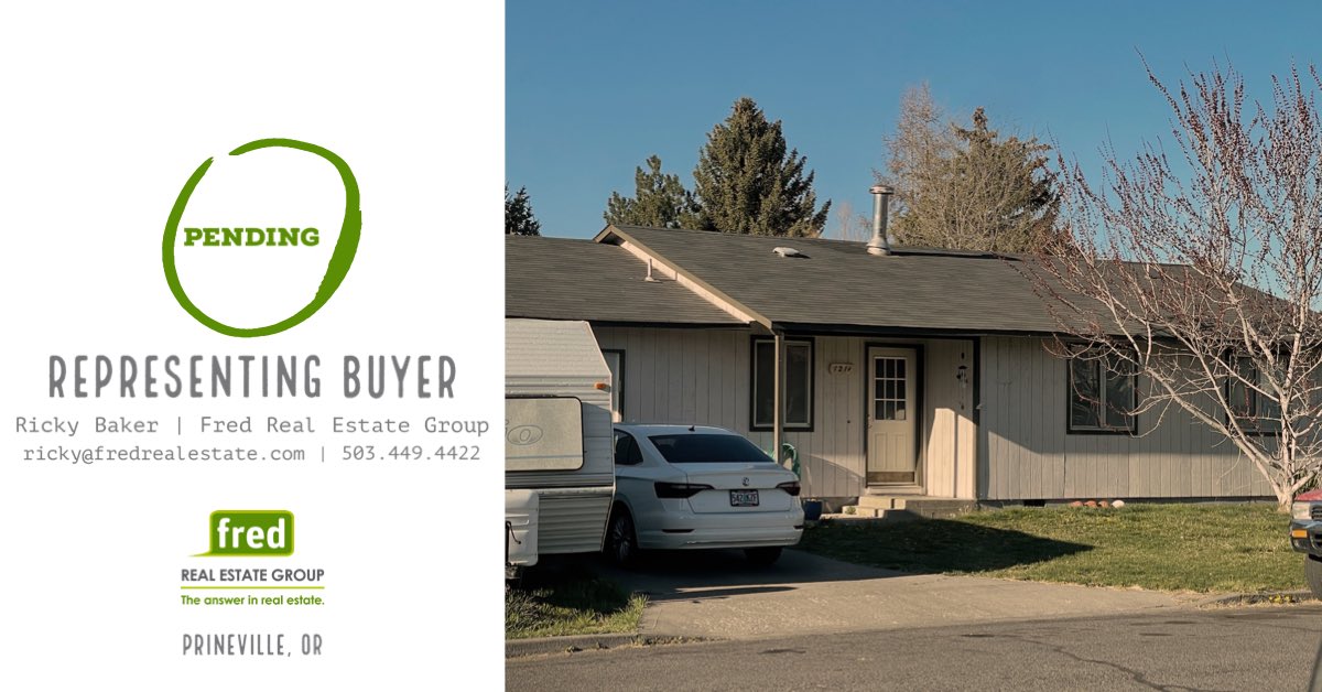 So excited for my clients on this one! What seemed impossible became possible with a little creativity, and little luck! Love working with first time buyers! #bend #realestate #prineville #realtor #firsttimebuyers #sweatequity @fredrealestate