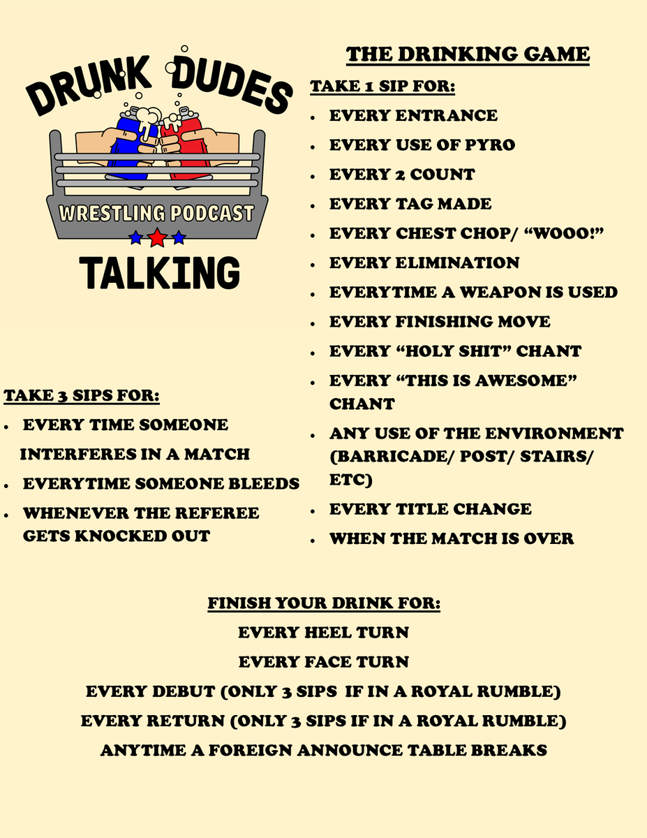 Drunk Dudes Talking Wrestling (@DDTWrestlepod) / Posts / X