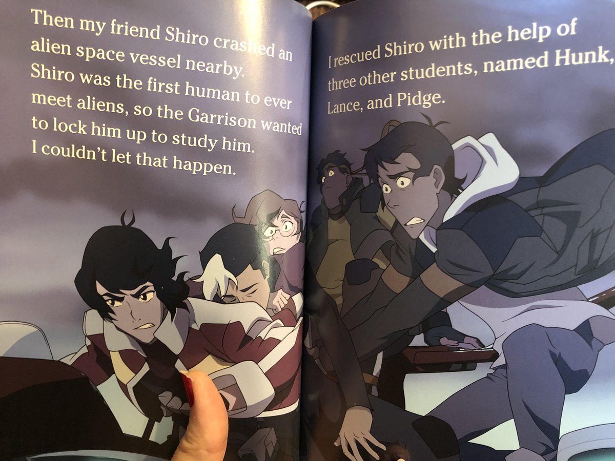 In "Pidge's Story", again, Keith is Shiro's friend. And in "Keith's Story", we get glimpses of that devotion Keith has for Shiro - "I couldn't let that happen" referring to the Garrison keeping Shiro prisoner - as well as more illustrations with very affectionate expressions.