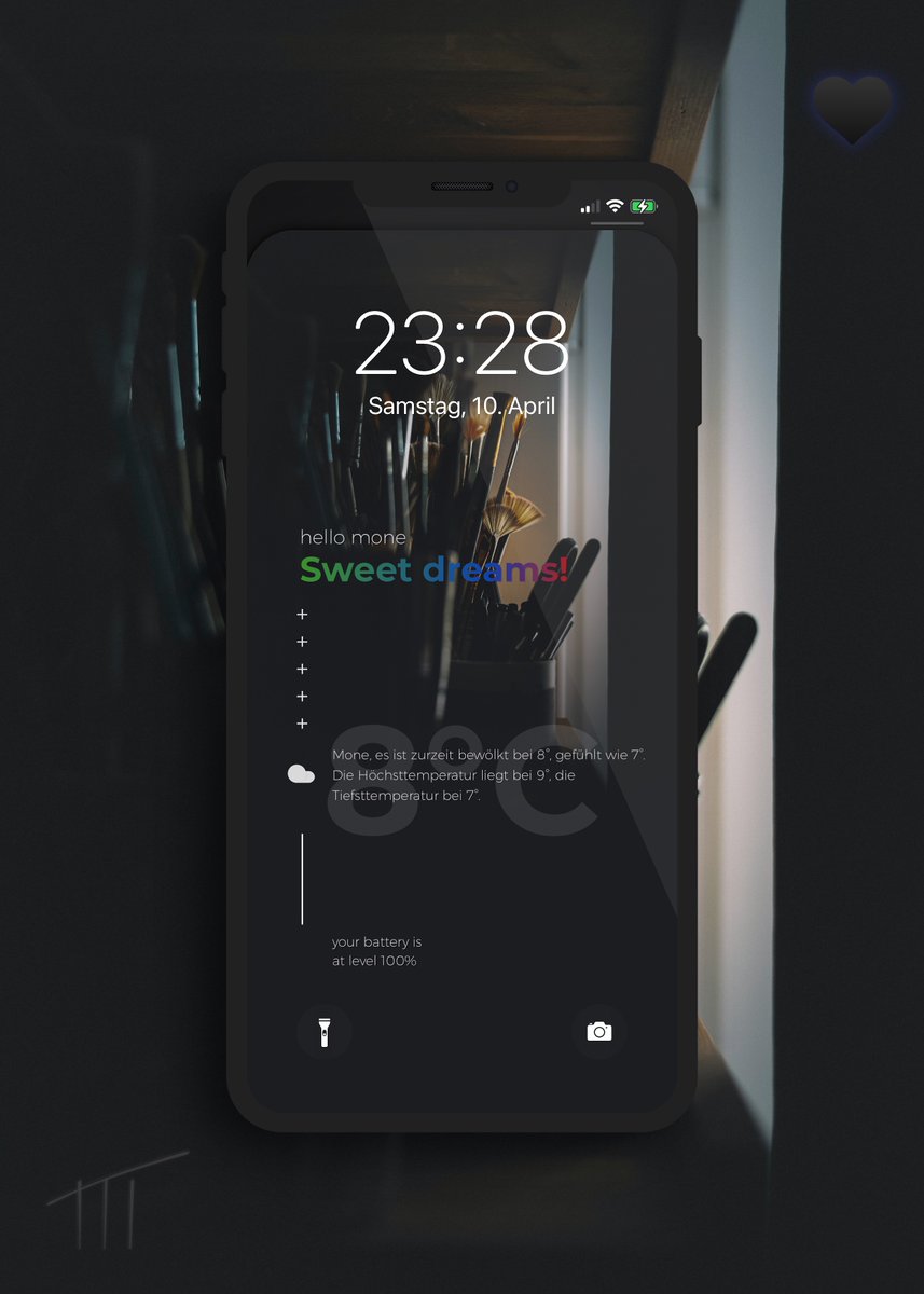 kleinmone's tweet photo. Now made this EW theme also for LS ๐คโญ๏ธ
EW by @thewaytozion
Wallpaper in original by Egor Myznik
Credits to @Sone_Vibrant for inspiration
#ios14lockscreen #nojailbreak #shortcuts https://t.co/V5gAsgp6wy