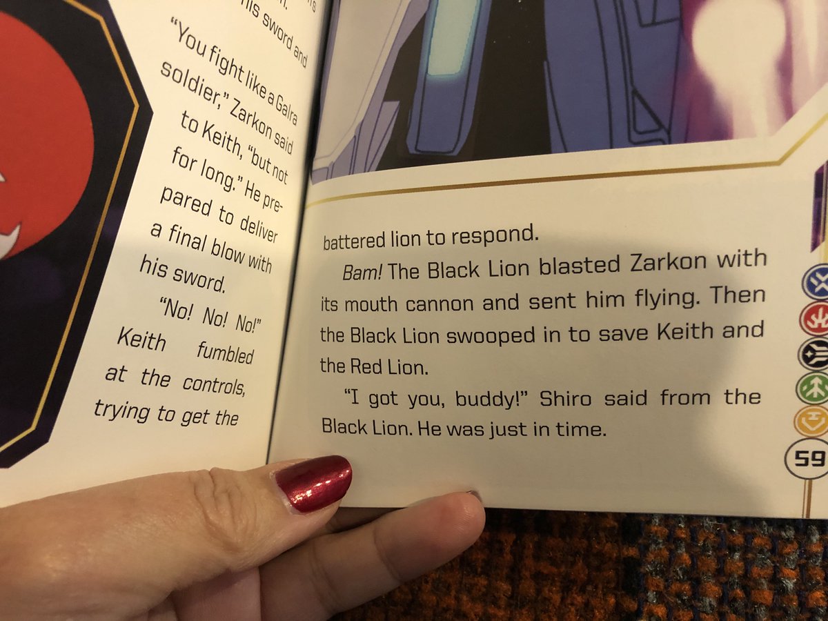 The S1E11 book includes Shiro saving Keith. S1 was supposed to be a mini-version of the series, in case they didn't get renewed. S8 should have had Shiro saving Keith again (among other things) and yes, I will die on this hill.