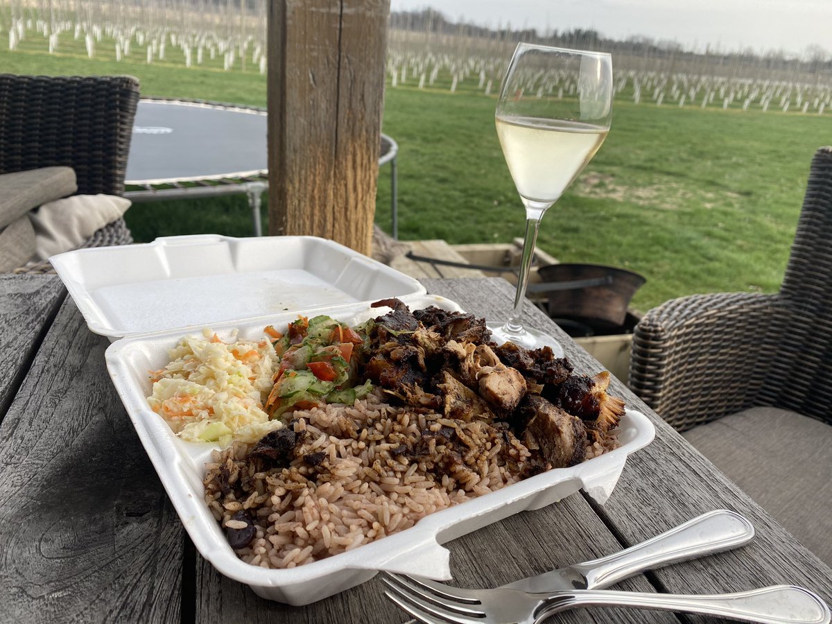 DooneyRanch's tweet photo. Picked up some food for our guys (and us!) from JK’s Jamaican Kitchen tonight 🇯🇲😋 You can find this deliciousness downtown Simcoe. #eatlocal #supportsmallbusiness #gettakeout https://t.co/oDDi1sPCw4