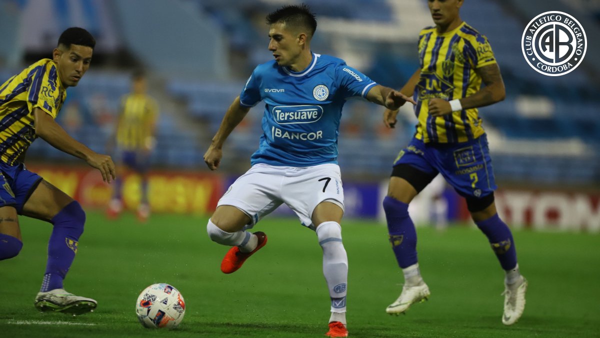 Belgrano's tweet photo. ⏱ 19' PT | ¡Probó Ruiz Gómez y la pelota se fue apenas por arriba!

#Belgrano 0⃣🆚0⃣ #Atlanta

#HoyJuntosBelgrano ☠ https://t.co/yoauEDxMWY