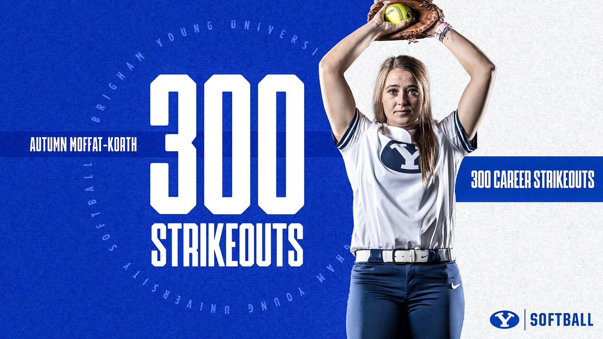 HITTING MILESTONES ALL DAY TODAY. 👏👏👏

<a href="/AutumnMoffat/">Autumn Moffat</a> with 300 career strikeouts. 

#BYUSoftball #GoCougs