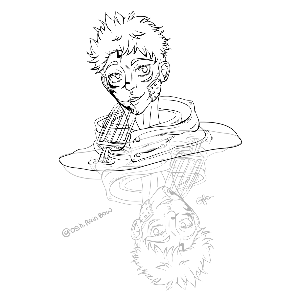 OshiRainbow's tweet photo. No thoughts just practice with #JujutsuKaisen #jujutsukaisenfanart https://t.co/6sQTyQqEs1