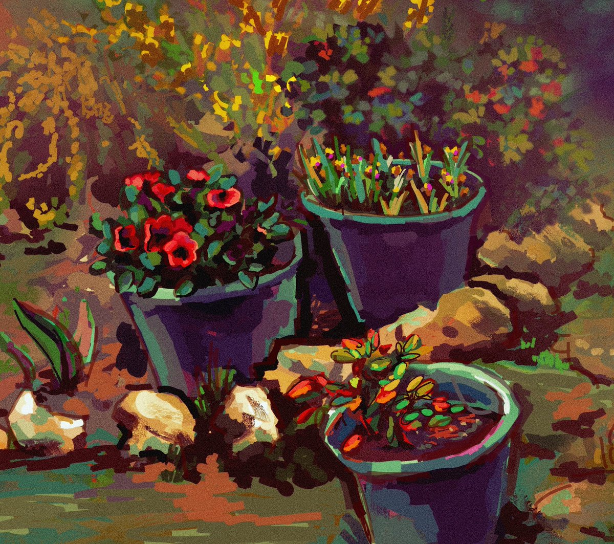 Sketch of a little corner from my garden!