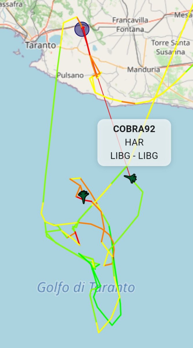 FLOANVirtual's tweet image. #TarantoGulf (#LIBG #LHDQualifications) 🇮🇹✈️ Vuelo de adiestramiento de nuestra #NovenaEscuadrillaVirtual 🇪🇸✈️ #VSOG @IVAOES 🇪🇸 #Cobras 🐍 con el #GRUPAERV 🇮🇹✈️ #VSOG @IVAOIT 🇮🇹 #Wolves 🐺 #WeAreEurope 🇪🇺 novenaescuadrillavirtual.com