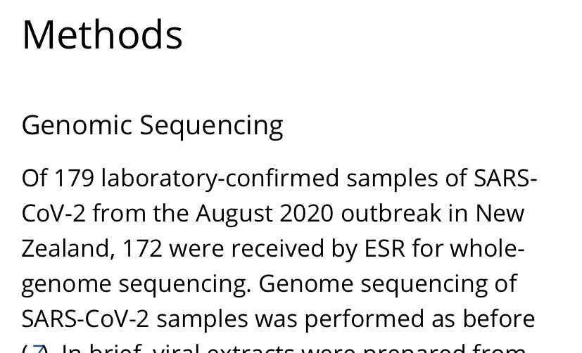 This time they received 172/179 samples or 96% of samples from the outbreak - resulting in 145 genomes recovered ; this suggests a PPV of at Least 84% (145/172) or EVEN assuming samples not sent would be unsuccessful in sequencing 81% (145/179)