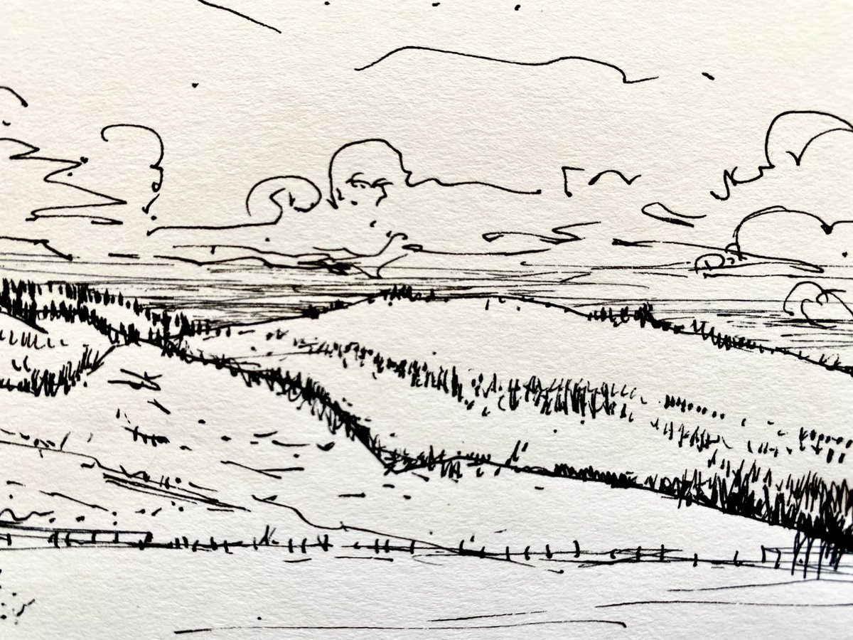 trinebumiller's tweet photo. A page from my sketchbook and a detail, from my recent trip to Crested Butte, Colorado. Gunnison County ranch lands in snow. #trinebumiller #sketchbook #trinebumiller_emptylandscapes #landscapeandmemory https://t.co/0SUw5P0pXb