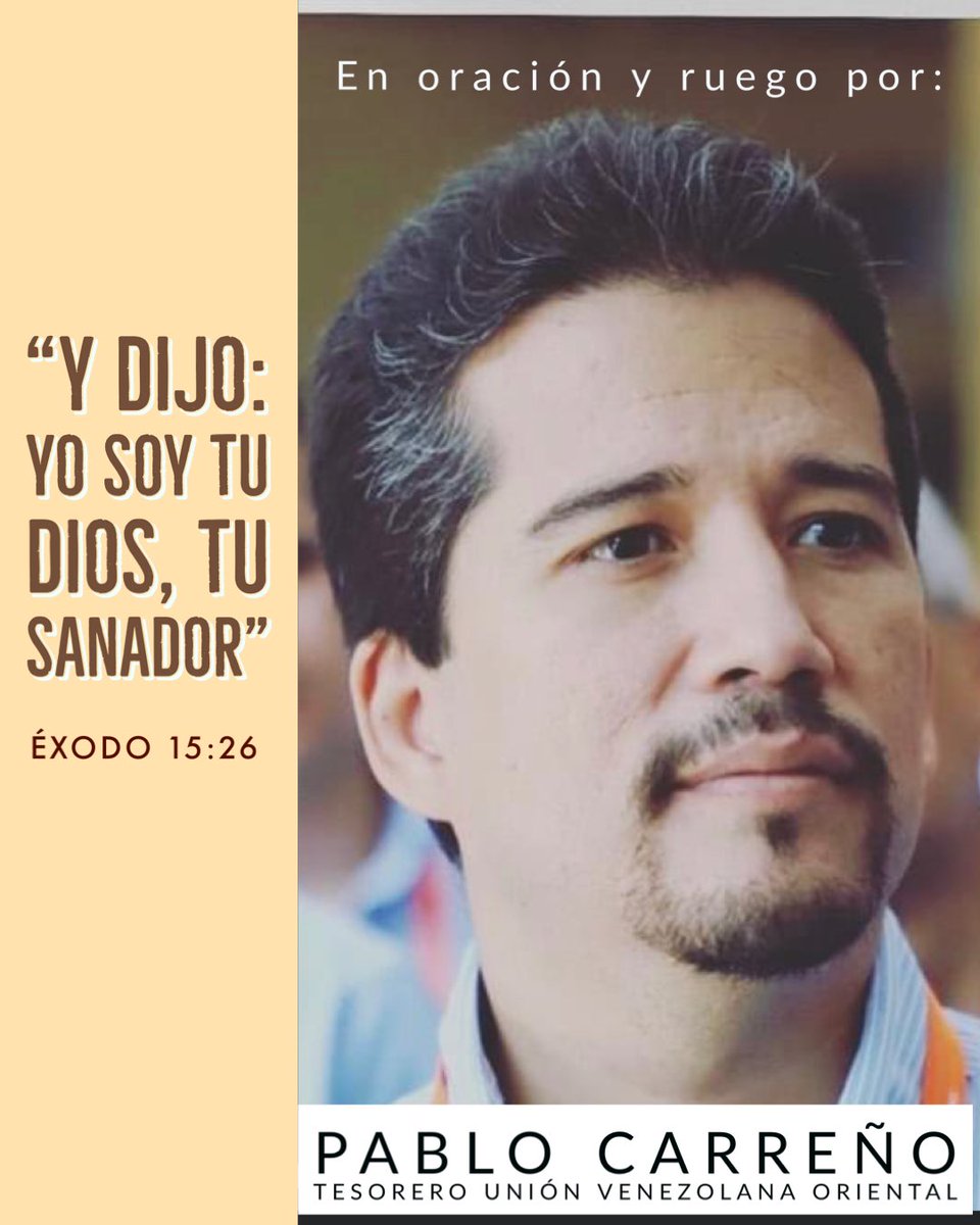 Pedido de oración por Pablo Carreño. Dios es nuestro amparo y fortaleza, nuestra esperanza en tiempos de angustia.