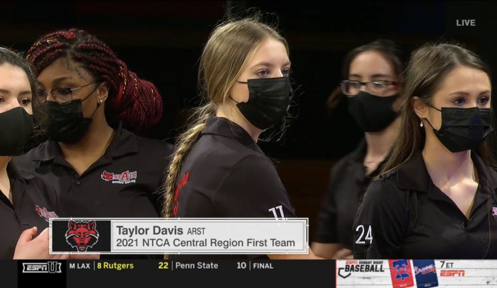 kdamp's tweet photo. It’s happening! Live on ESPNU, @AStateBowling is taking on @NebraskaBowling for the @NCAA championship. #TeamFindaWay!
 💍🎳🥇
❤️🐺🆙 https://t.co/vKgzf4iB3Q