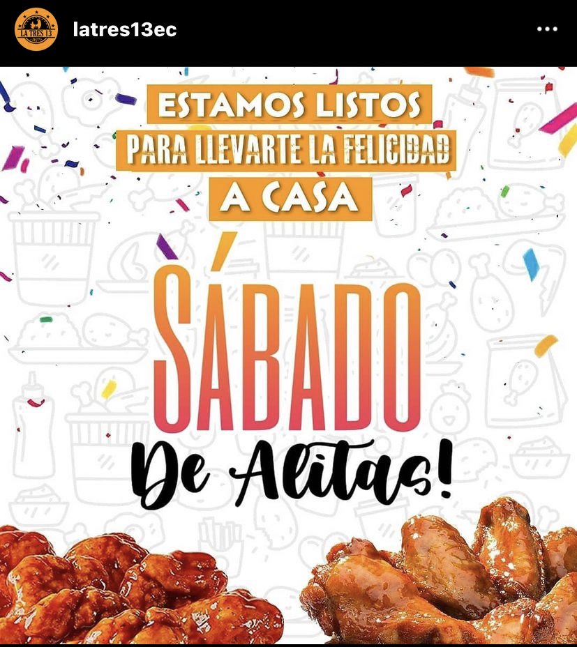 latres13ec's tweet photo. #OtroNivelDeAlitas 🍗🍟🥳 ya pueden realizar sus pedidos. https://t.co/fLkdFkooMJ @MrLinkEc https://t.co/xOco6n20wk