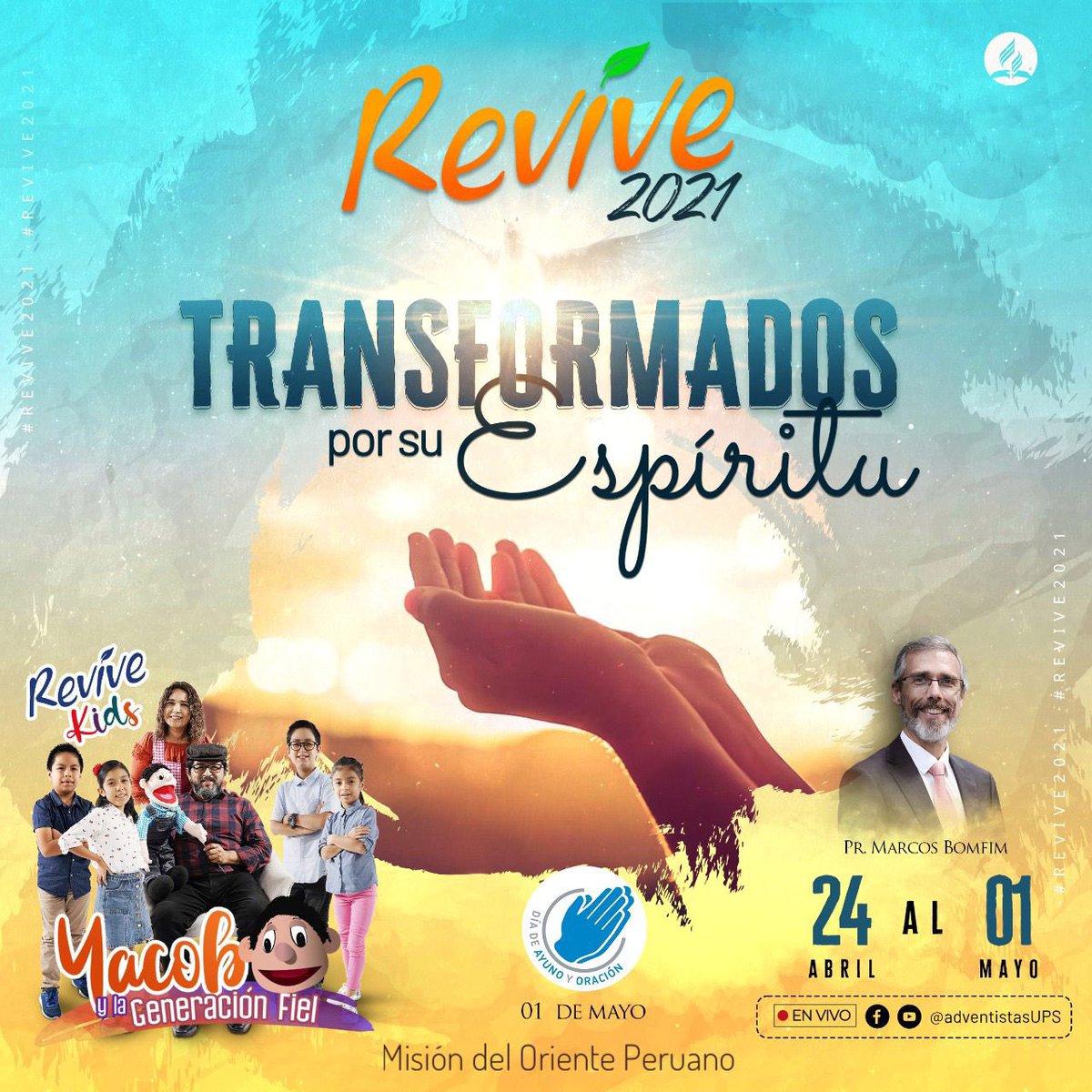 “El dolor acaba cuando el amor Revive” 

Del 24 de Abril al 01 de Mayo, llega #Revive edición 2021. Junto al Pr. Marcos Bomfim.
Vivamos juntos una gran semana para ser #TransformadosPorsuEspíritu
<a href="/prertonkohler/">Erton C Köhler</a> 
<a href="/PrMarcosBomfim/">Marcos Faiock Bomfim</a> 
<a href="/EnzoChavez/">Enzo Chávez</a> 
<a href="/EDINSONVASQUEZ/">Edinson Vasquez</a> 

#Revive2021