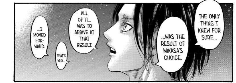I am sorry for beating a dead horse but 120-122 has been my favorite stretch of chapters in fiction ever since I read them so I feel like I gotta talk about this.So 139 basically revealed that Eren had been moving forward all this time for this result  #aot139spoilers