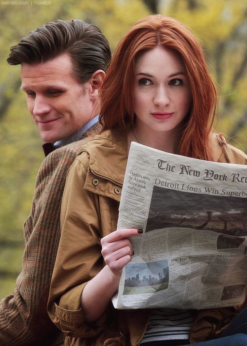 amy pond and eleven (doctor who)(yes they are my comfort characters when they are together)