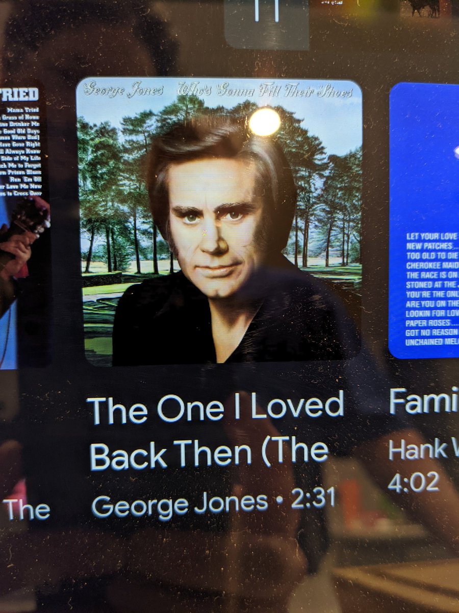 RoyLosoII's tweet photo. Hey @JimCarrey can you play George Jones in a future biopic? #georgejones #uncanny #notdeepfake https://t.co/6ETJKweRZU