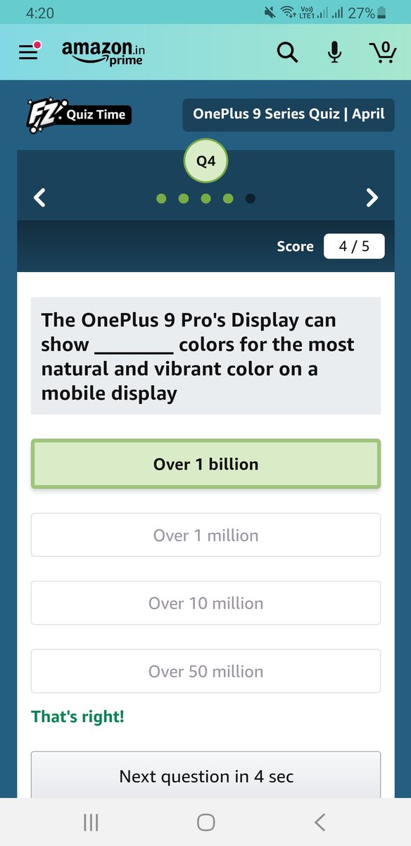 arijitdey67's tweet image. Part1 - @amazonIN, @OnePlus_IN 
Hi, AMAZON is launching sale on promising - OnePlus9Series from 15th April. Answer the quiz at AmazonApp to win this amazing product. Answers are attached here. here. #amazonmobileinsider #oneplus9serieslaunchevent