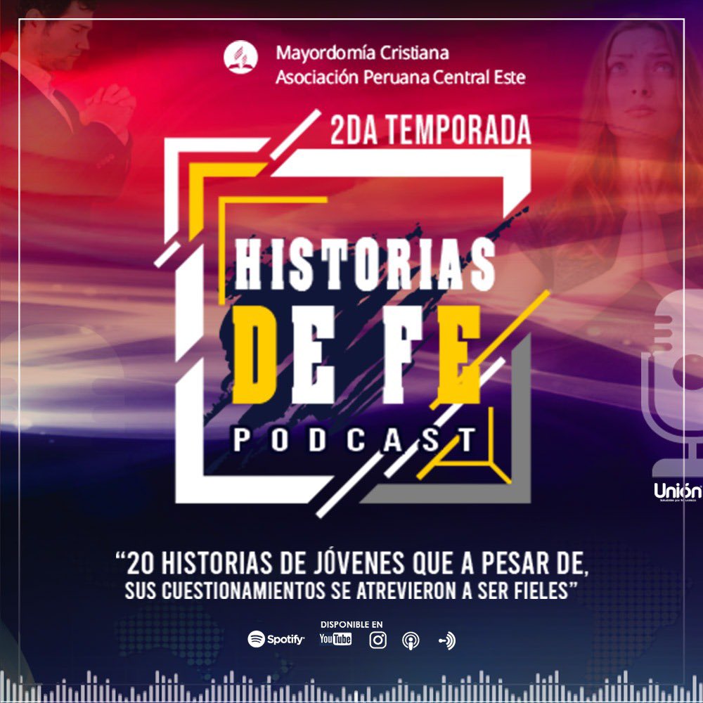 PrJhefersonRive's tweet photo. 🚨 Pasa la voz 🗣 #APCEPodcast 🎙, #HistoriasDeFe ✝️ 2DA Temporada, se estrena este 11 de Abril. 20 historias de personas como tú, que se mantienen fieles en medio de la crisis 

🎧Primer episodio 11 de Abril ⏰ 5:00 am
ESCUCHALOS: Spotify, Anchor, Apple Podcast https://t.co/mskEKl8bZu