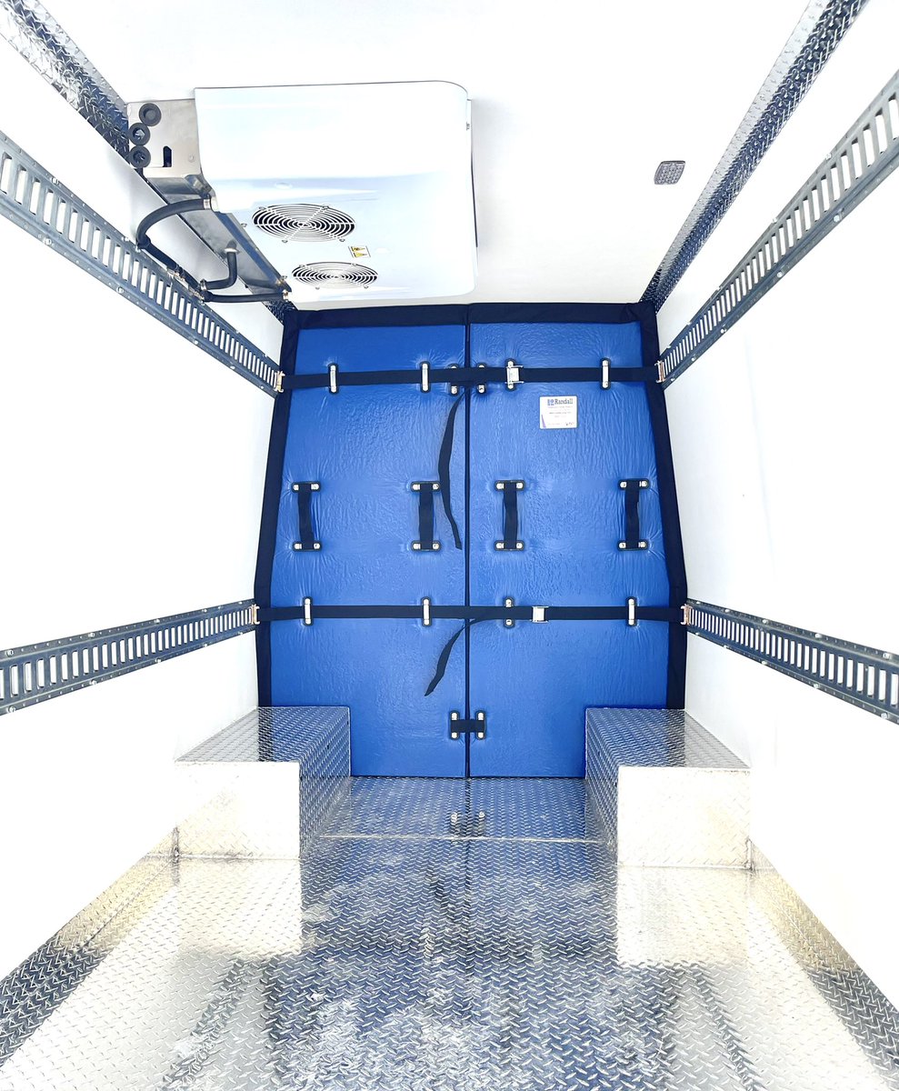 MobileColdSol's tweet image. Need different temp compartments or to adjust the size of the cooled area in your refrigerated van? Try a moveable bulkhead customized to your vehicles dimensions - available in single piece/bifold, solid or with vents/fans, can be made to install over wheel wells too!
