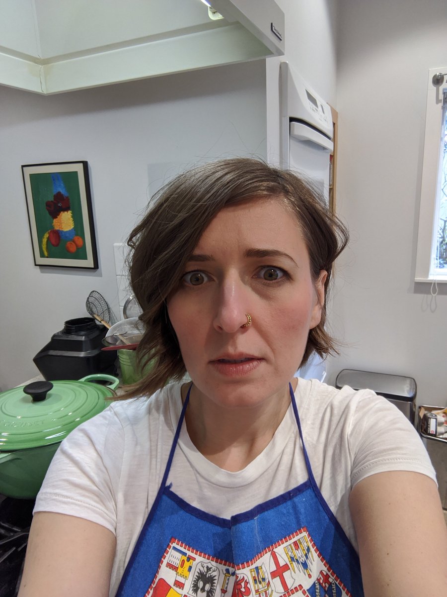 Update: things are going great! Vacuumed, made a cake, did the dishes, tidied up. Can& #39;t help but think I& #39;ve forgotten something though.Oh, god.