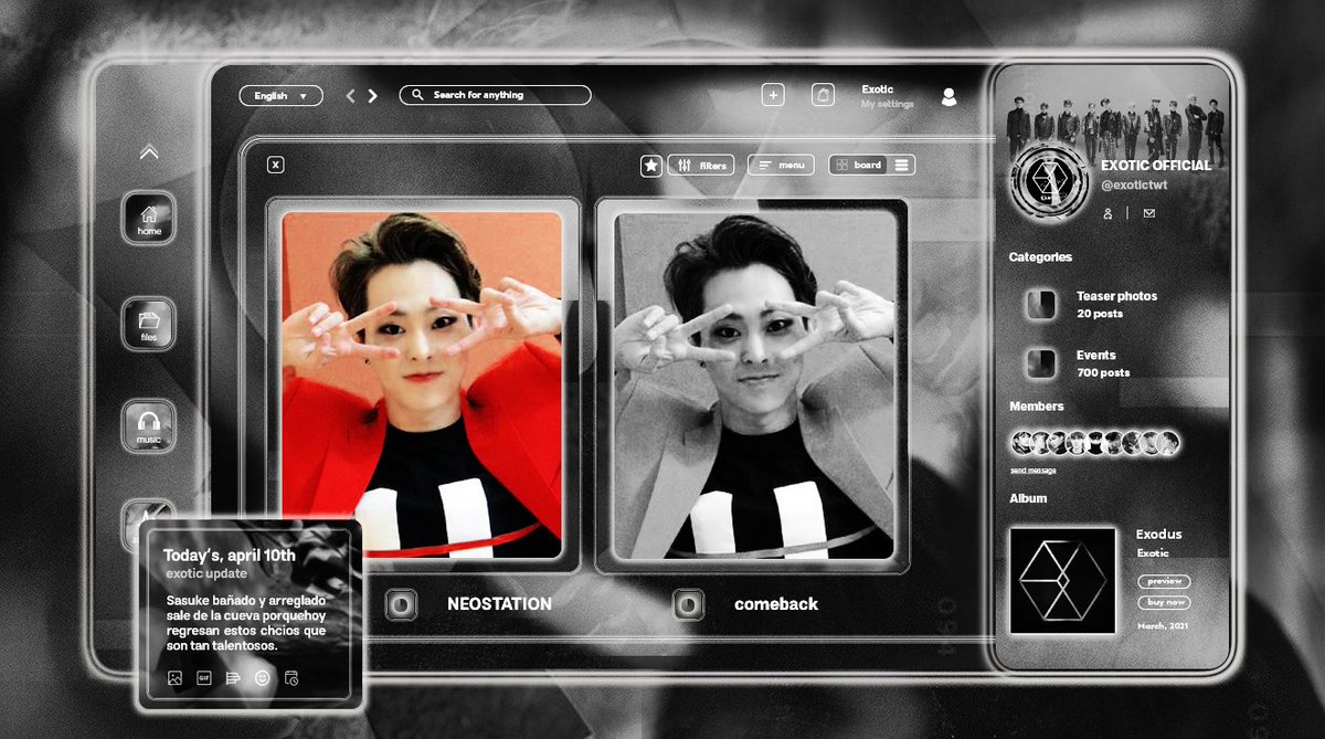 EXOTICTWT's tweet photo. ㅤ ˒ 𝘄𝗲 𝗮𝗿𝗲 ˖ 𝗼𝗻𝗲 𓈀 𝘄𝗲 (𝒂)𝗿𝗲 ː『 𝗘𝗫𝗢𝗧𝗜𝗖 。 ╱ new ༾ update ꜜ ،، O4.1O at — #NSTCB #NEOCB #SUPERSTATION ⸝ *
Nuestro chico antibaños está disfrutando al máximo del regreso de estos chicos tan poderosos y talentosos. https://t.co/gM7GxNHMjH