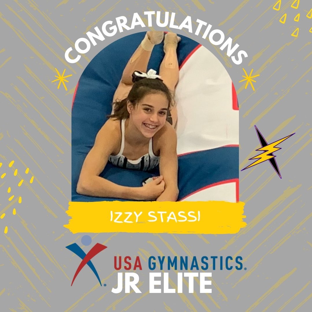 Congratulations to Izzy &amp; Gabby on qualifying Jr Elite 💜⚡️