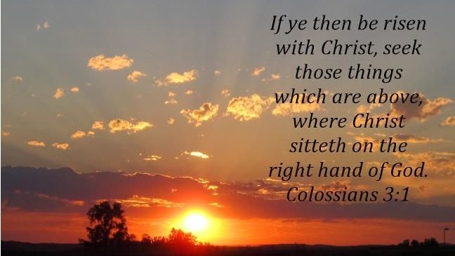 Alleluia, Christ is risen
He is risen indeed. Alleluia
Praise The God and Father of our Lord Jesus Christ
He has given us new life and hope,
He has raised Jesus from the dead
Amen