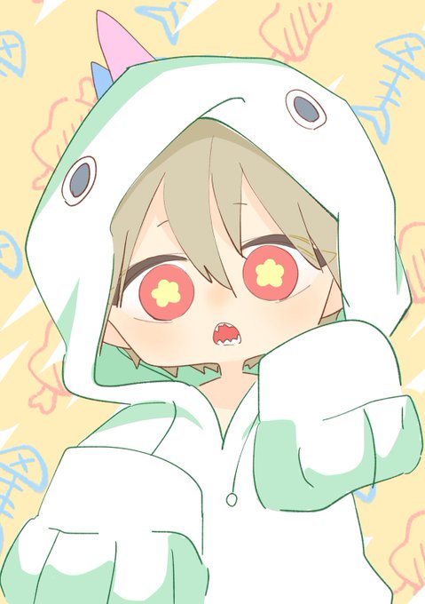 恐竜パーカーのtwitterイラスト検索結果