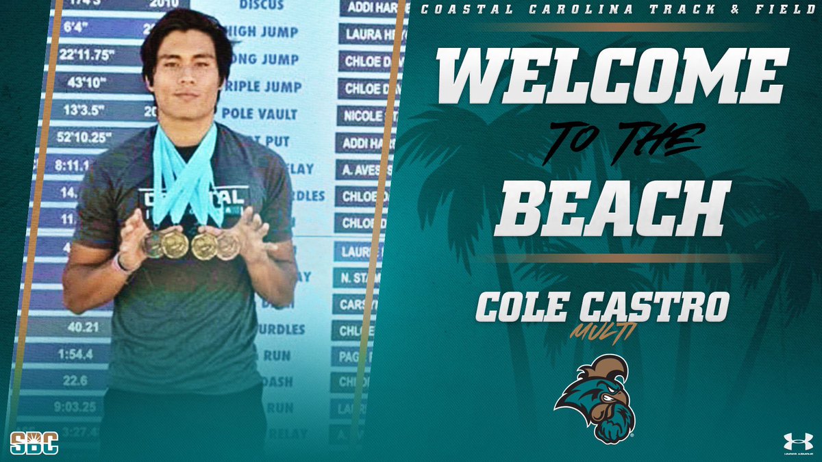 colecastro5's tweet photo. Long over due announcement but I am officially committed to Coastal Carolina. I want to thank my family and every coach that has helped me get to where I am. 
@MitchellHSFB @coachaschmitz @coachSKYNYRD @Coach_Matt_K @PascoCoSports @CoastalTFXC https://t.co/TO1g55eyMs
