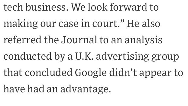 last comment, this amuses me. I wonder if this is the UK ISBA study. It was super good but it also found over 10% of revenue couldn’t even be traced. It also showed Google participating, and of course maximizing profit, on the buying, selling and transacting. Insider trading. /4