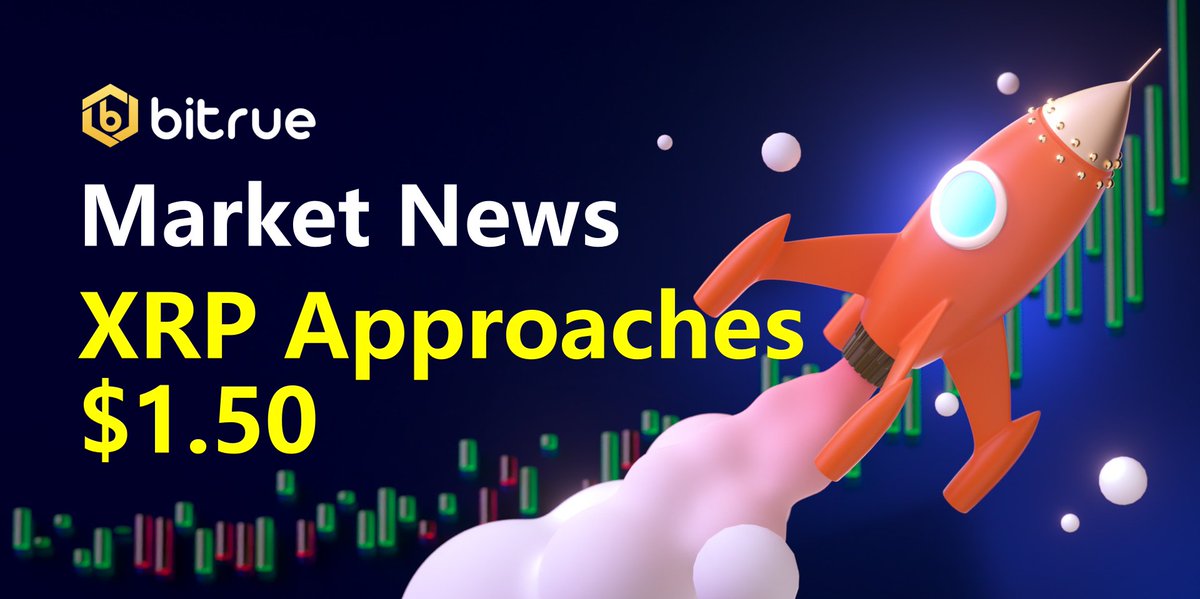 BitrueOfficial's tweet image. How many days ago were we cheering $XRP passing $1? Doesn't matter, because now all eyes are on the $1.50 mark. XRP has had another stunning day of 40% growth! What's it going to finish at by the end of the weekend? #XRPCommunity #XRPArmy