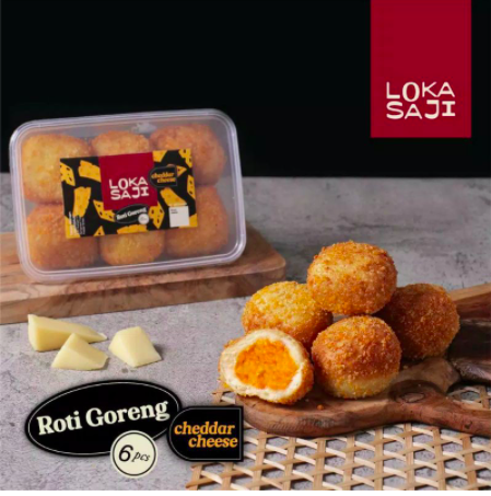 Roti Goreng Isi Cheddar Cheese - LokasajiHarga: Rp52.000Link:  https://shp.ee/65cxr4e 