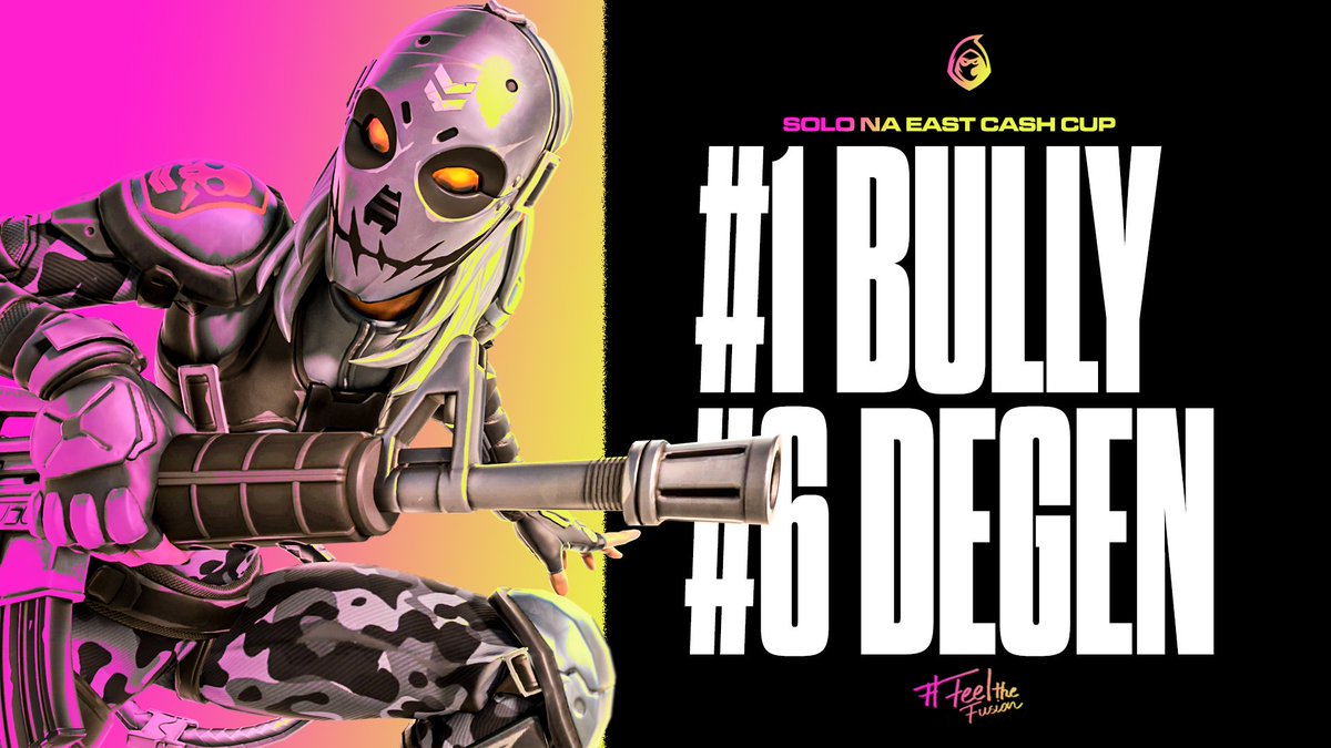 fusionfsgg's tweet photo. 🏆NAE Solo Cash Cup🏆

Congrats to @Bullywyd who takes home🥇place and Degen who comes 6th! https://t.co/DLEJoikMFq