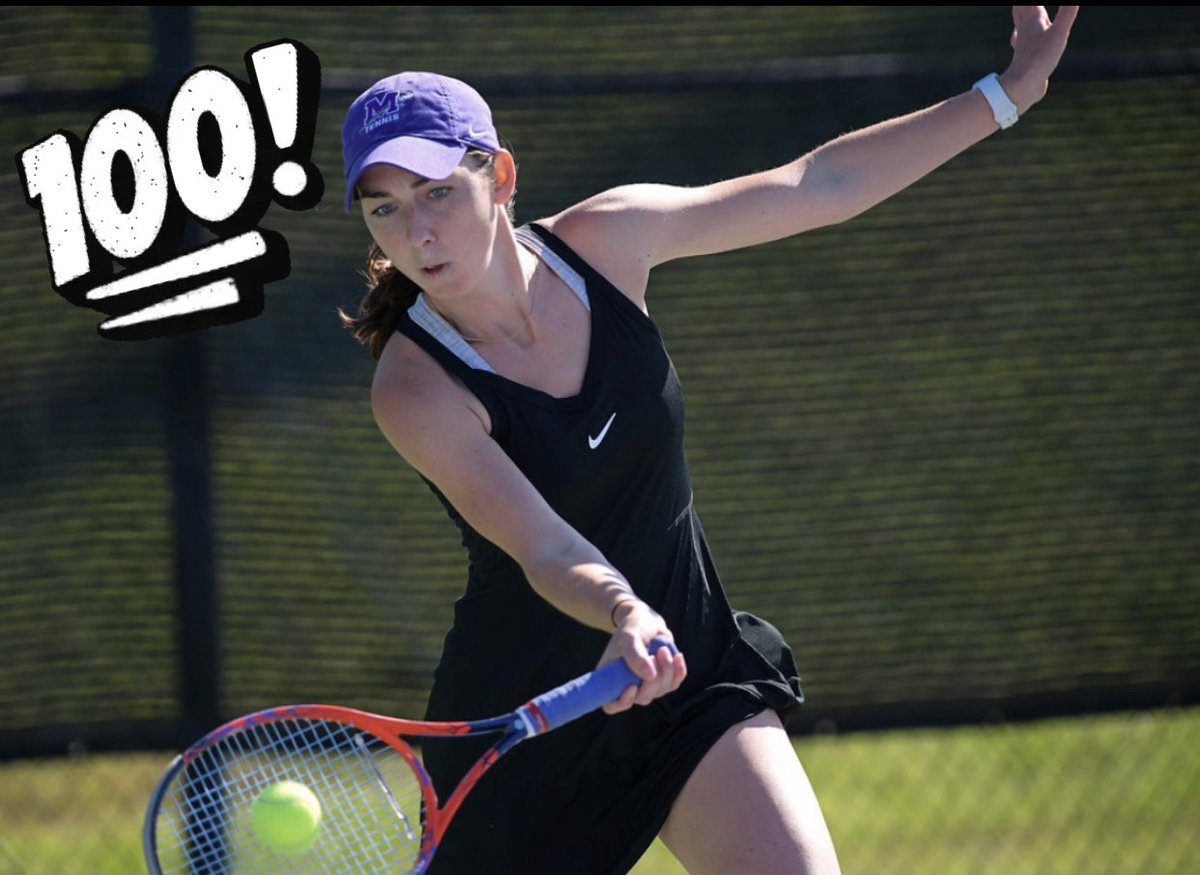 🎉 With two more wins today, Maggie Dabadie became the 2nd women’s player in 35 years to reach the exclusive 100 WIN CLUB! 🎉 #FlipTheW #BOWS