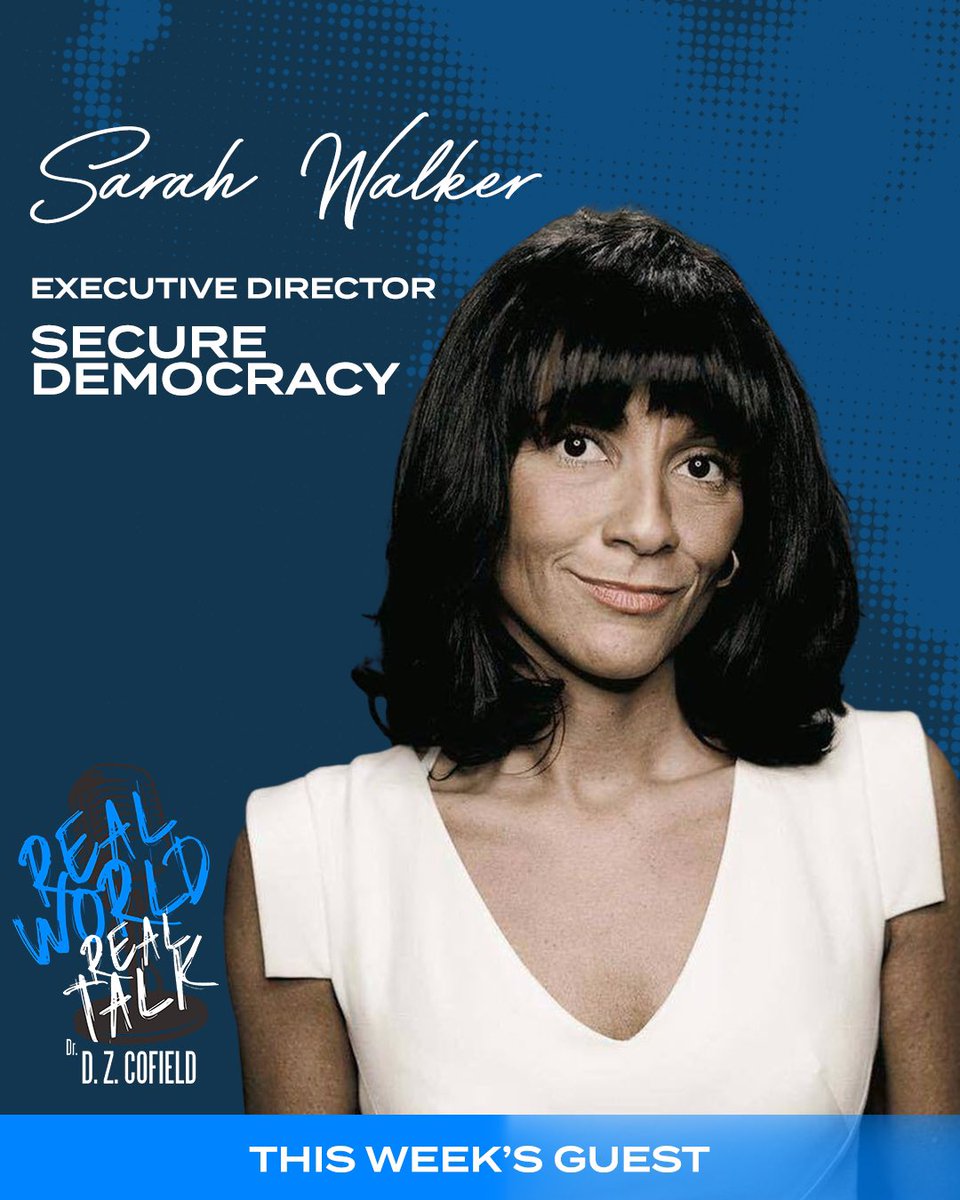 RWRTDZ's tweet photo. Real World Real Talk with Dr. D. Z. Cofield presents @SecureDemocracy ‘s Executive Director, Sarah Walker, tomorrow at 6PM on Protecting Voter Rights!
•
Listen at https://t.co/12eNoFoP9s or 90.9 FM radio station
•
#VoterRights #SecureDemocracy #SarahWalker #RWRT #KTSU #HTX https://t.co/Op7tCXSP6Q