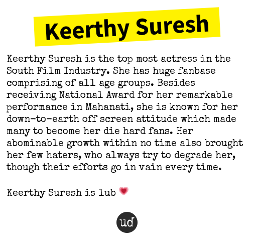 @KeerthyOfficial top most actress in Southfilm industry 😘😍🥰

Expression queen 👑 🥰

#KeerthySuresh #MaheshBabu #SarkaruVaariPaata #SarileruNeekevvaru #VakeelSaab #JathiRatnalu #JathiRatnaluOnPrime #goodlucksakhi #Annaatthe #MarakkarArabikadalinteSimham #vaashi #SaaniKaayidham