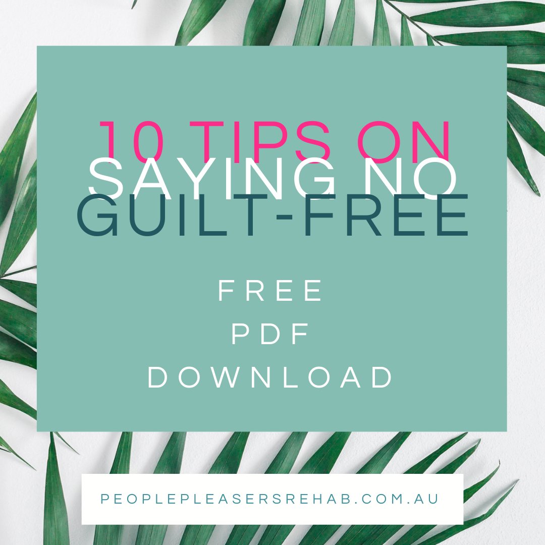 Can’t say NO to people?  I’ve got something for you, my FREE PDF 10 Tips To Saying NO! - Guilt-free. 

fantastic-trader-5899.ck.page/aa3e248cc7

#noisacompletesentence #stopfeelingguilty #peoplepleaser #peoplepleasingnomore #sayingno