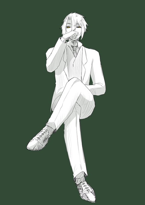 足組みのtwitterイラスト検索結果