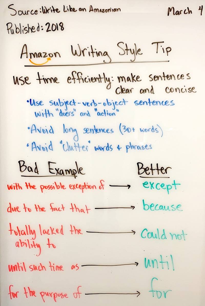 7. Use Subject-Verb-Object SentencesUse this sentence structure to be clear.- Who/what are you writing about.- What did they do.- What was acted on.For ex:An Amazon Prime Member wrote a 5-star review.Subject: Amazon Prime MemberVerb: WroteObject: Review