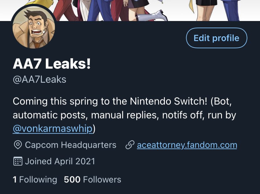 // WHOOOO this bot hit 500 followers! I really didn't expect it to be this popular, glad you're all enjoying it!

Plugging my main again because why not: @VonKarmasWhip