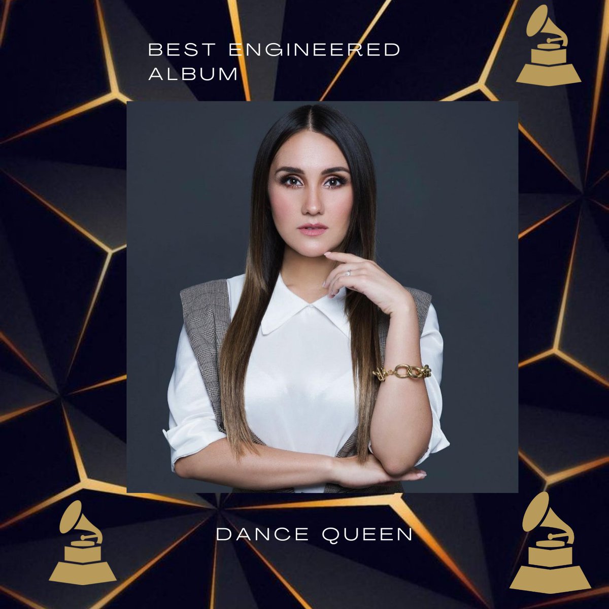 GRAMMYsRPM's tweet photo. #BestEngineeredAlbum se otorga a la artista Dance del momento. Hiciste un trabajo excelente. 🏆

#GRAMMYsRPM7 https://t.co/MwJcy0k3tH
