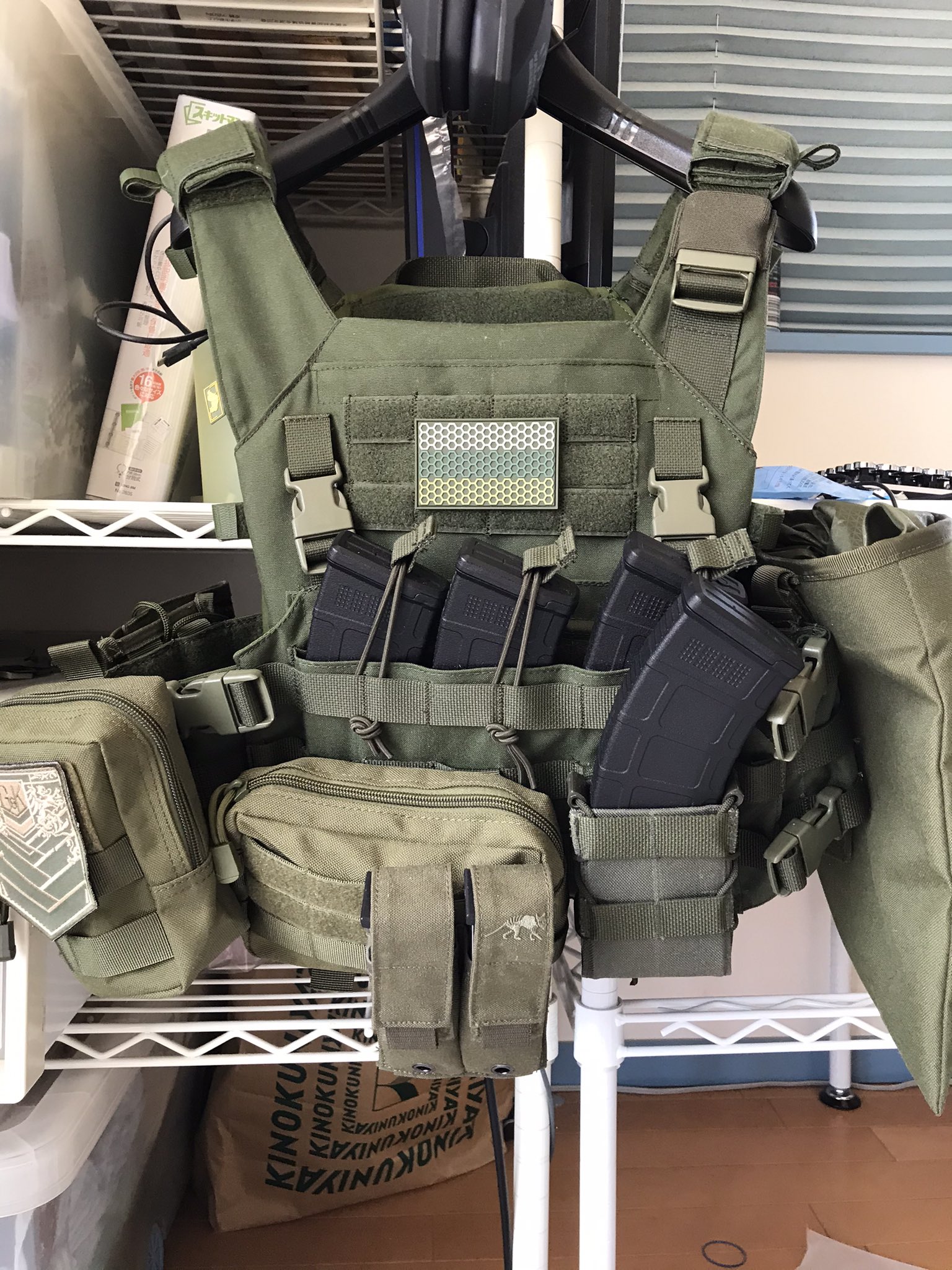 ANA Tactical製 M2プレートキャリア 実物 タンカラー