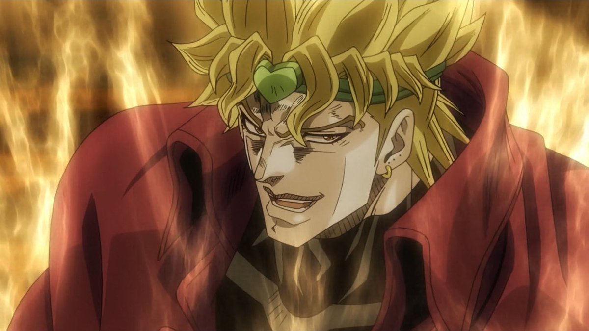 dio: either hed spend 4 hours on his hair or 2 seconds dependin