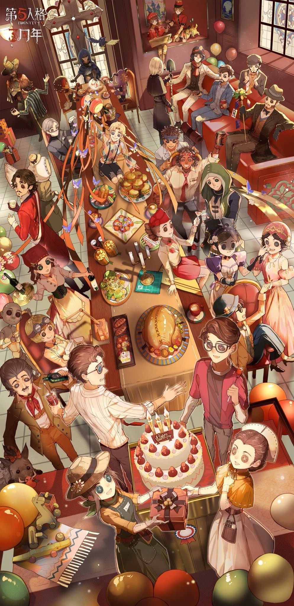 非公式 第五人格最新情報 中国版3周年記念イラスト サバイバー ハンター T Co Vvwlfmlq1d Twitter